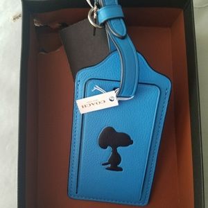 Coach Peanuts luggage tag